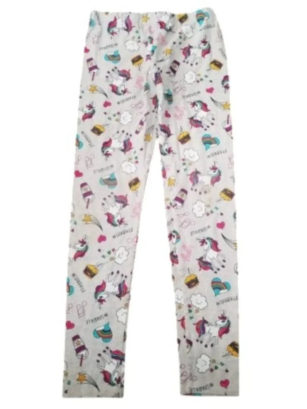 THE CHILDREN’S PLACE Gray Unicorn Print Leggings Girls Size 14